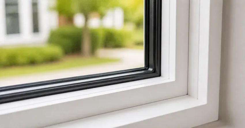 technician repairing window and door hardware in Newcastle home