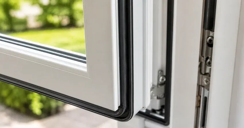 casement window cranked fully open in a Newcastle home