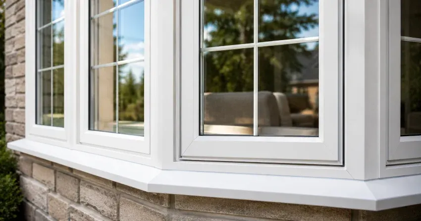 bay window alcove seating area in a living room in Newcastle