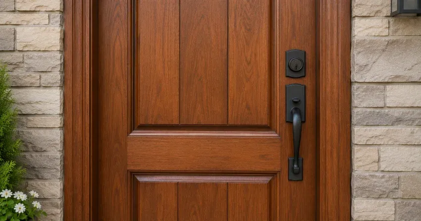 custom door installation technician fitting frame Newcastle