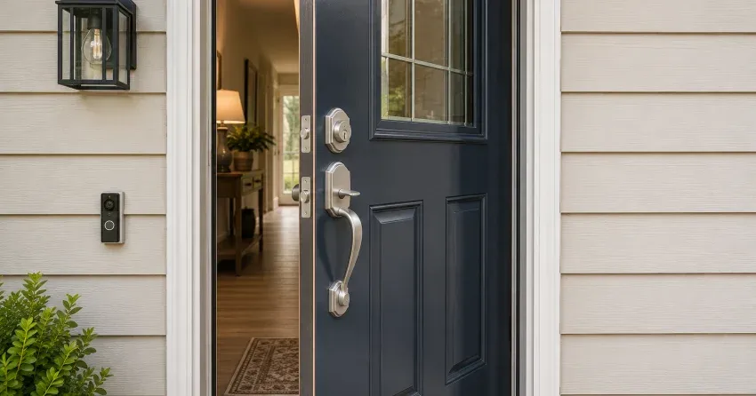 energy-efficient exterior door upgrade installation in Newcastle